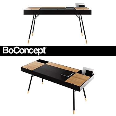 Sleek Cupertino Writing Desk 3D model image 1 