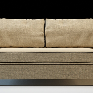 Stefano Compact Sofa 3D model image 1 