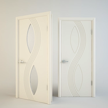 Wave Design Door Collection: Dyuna3 & Dyuna3 Up 3D model image 1 