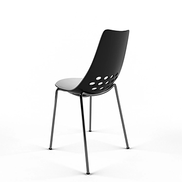 Jam Coloured Bar Chair: Sleek and Stylish Seating 3D model image 1 