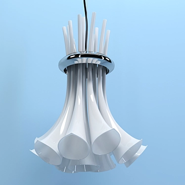 Luxury Calla Chandelier 3D model image 1 