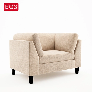 Modern and Comfortable EQ3 Salema Chair 3D model image 1 