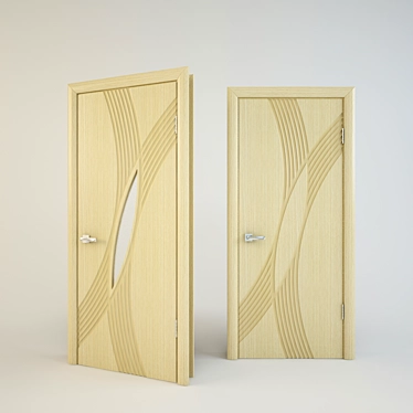 Dunes Collection: Modern Doors by Mari Furniture 3D model image 1 