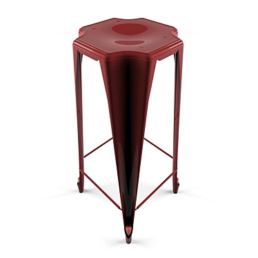 Vintage Marais Bar Stool 3D model image 1 