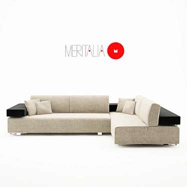 Elegant Aurora Sofa by Meritalia 3D model image 1 