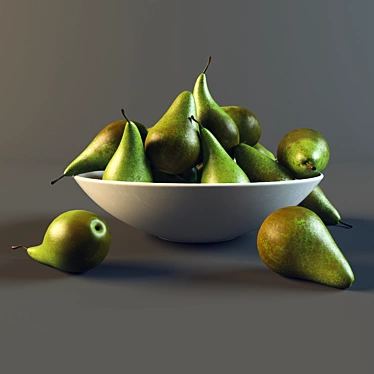 Pears in a plate