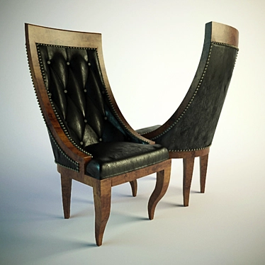 Title: Bespoke Artisan Chair 3D model image 1 