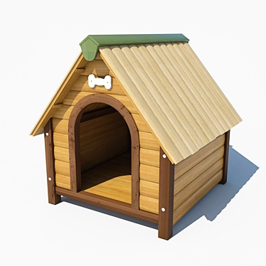 Cozy and Stylish Doghouse for Medium-Sized Dogs 3D model image 1 
