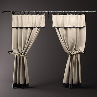 Multifunctional Curtain Set 3D model image 1 