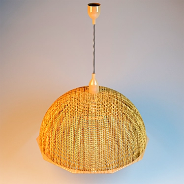 Woven Shade Chandelier 3D model image 1 