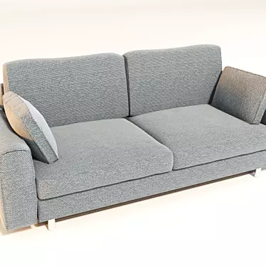 Scandinavian Sofa Bed, Dark Gray 3D model image 1 