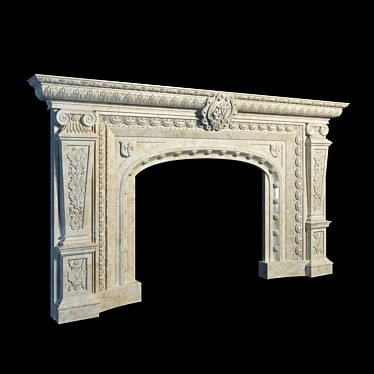 Classic Fireplace Décor 3D model image 1 