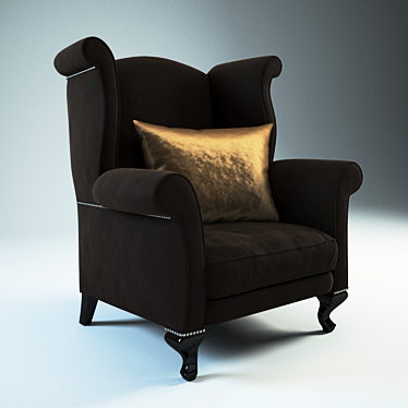 Elegant Armchair: Stylish and Comfortable 3D model image 1 