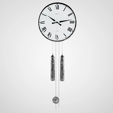 Elegant Hermle Timepiece: 61008 3D model image 1 