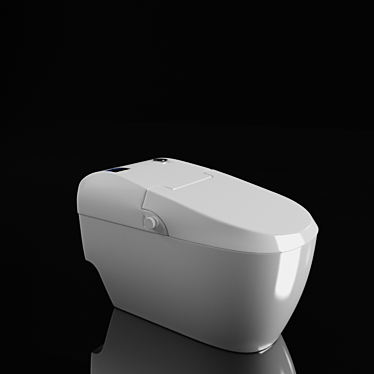 Hygienic Flush: The Ultimate Toilet 3D model image 1 