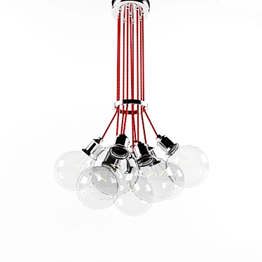 Title: Elegant 9-Light Pendant Lamp 3D model image 1 