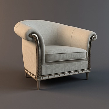 Elegant Versace Milady Chair 3D model image 1 