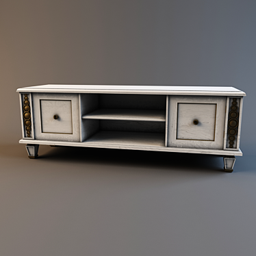 Luxury TV Cabin: Colleccion Alexandra Deco 3D model image 1 