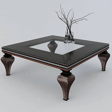 Sleek Modern Coffee Table 3D model image 1 