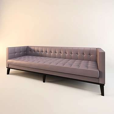 Sleek Silver Eichholtz Sofa 3D model image 1 