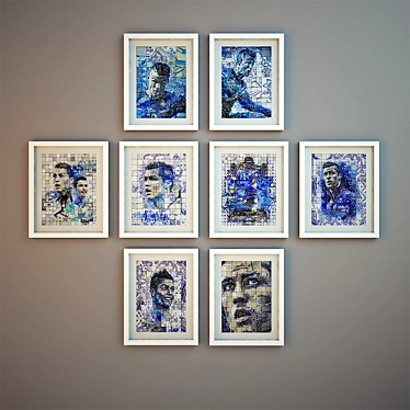 Portuguese-inspired Illustrations of Cristiano Ronaldo 3D model image 1 