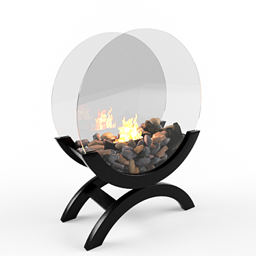 Alfra Bio Fireplace: A Stylish and Eco-friendly Heating Solution 3D model image 1 