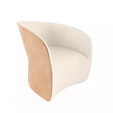 Contemporary Calla Chair 3D model image 1 