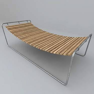 Modern Viteo Bed: 900x2000 3D model image 1 