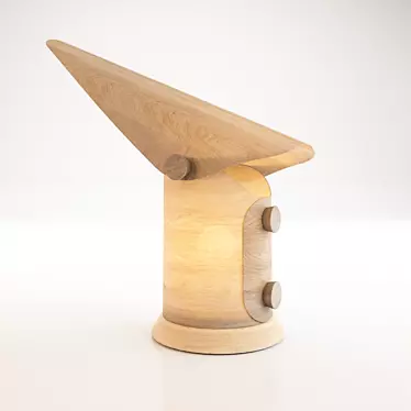 Sleek Waf Table Lamp 3D model image 1 