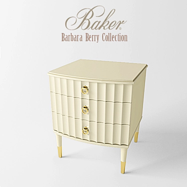 Eleganza Nightstand by Barbara Barry 3D model image 1 