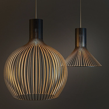 Product Title: Sleek Secto Design Lamps 3D model image 1 