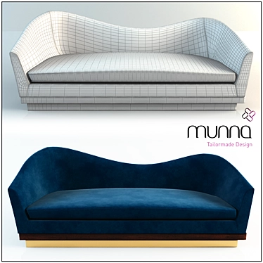 Elegant Hughes Sofa: Timeless Comfort 3D model image 1 