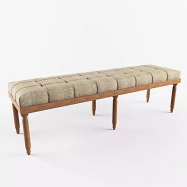 Classic Style Bench 3D model image 1 
