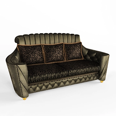 Nuvola 3-Seater Sofa: Ultimate Comfort and Style 3D model image 1 