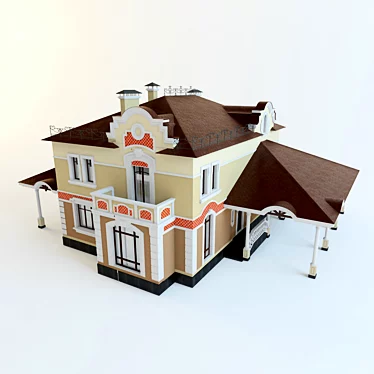Quaint Cottage Home 3D model image 1 