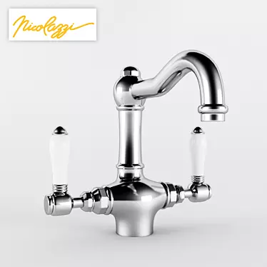 Luxury Chrome Mixer: Nicolazzi Nuova Brenta 3D model image 1 