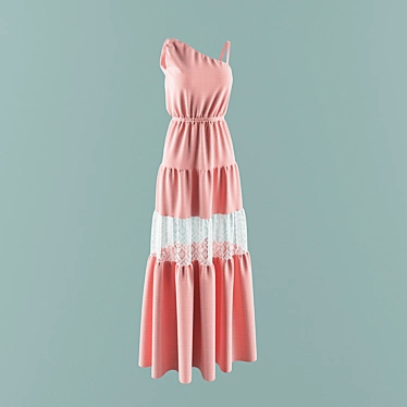 Sun-Kissed Summer Dress 3D model image 1 