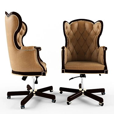 Classic Executive Chair: Sleek Design & Optimal Comfort 3D model image 1 