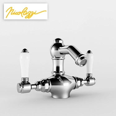 Traditional Bidet Mixer by Nicolazzi 3D model image 1 