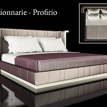 Visionnaire Bed: Stunning Luxury 3D model image 1 
