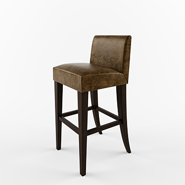 Royal Elegance Stool 3D model image 1 