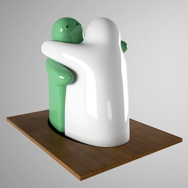 Lovely Hugging Salt & Pepper 3D model image 1 