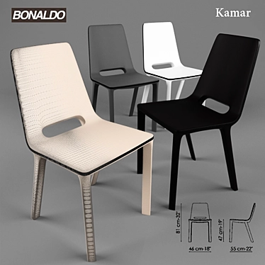 Streamlined Comfort: Bonaldo Kamar 3D model image 1 