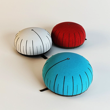 Stylish Ottomans Vitra Mochi 3D model image 1 