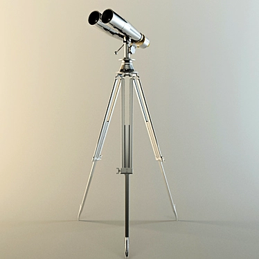 Vintage Naval Binoculars 3D model image 1 