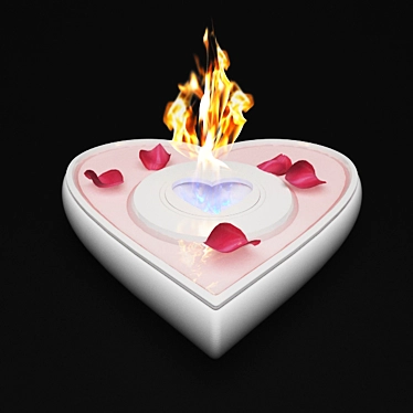 Heartfire: Organic Flame Concept 3D model image 1 