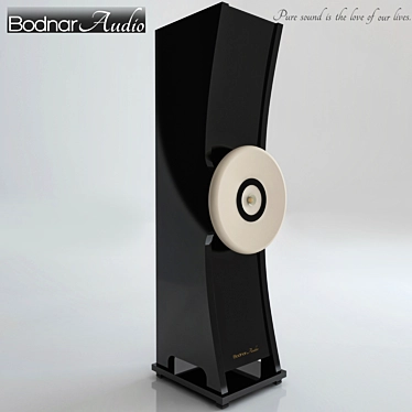 Elegant Sound: Bodnar Audio Sandglass 3D model image 1 