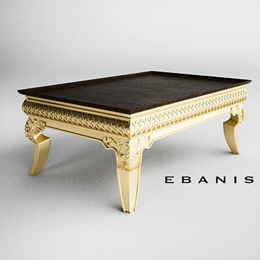 Palazzo Gold Accent Cocktail Table 3D model image 1 
