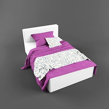 Cozy Dream Bedding Set 3D model image 1 