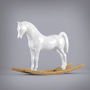 Elegant Equine Figurine 3D model image 1 